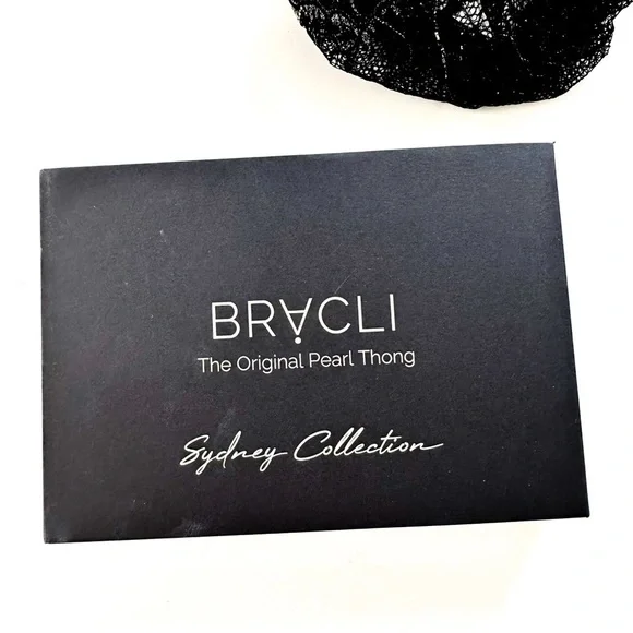 Bracli Pearl Sydney Bra in Black/Gold Lace with Pearls size L NWT NIB - Picture 6 of 11